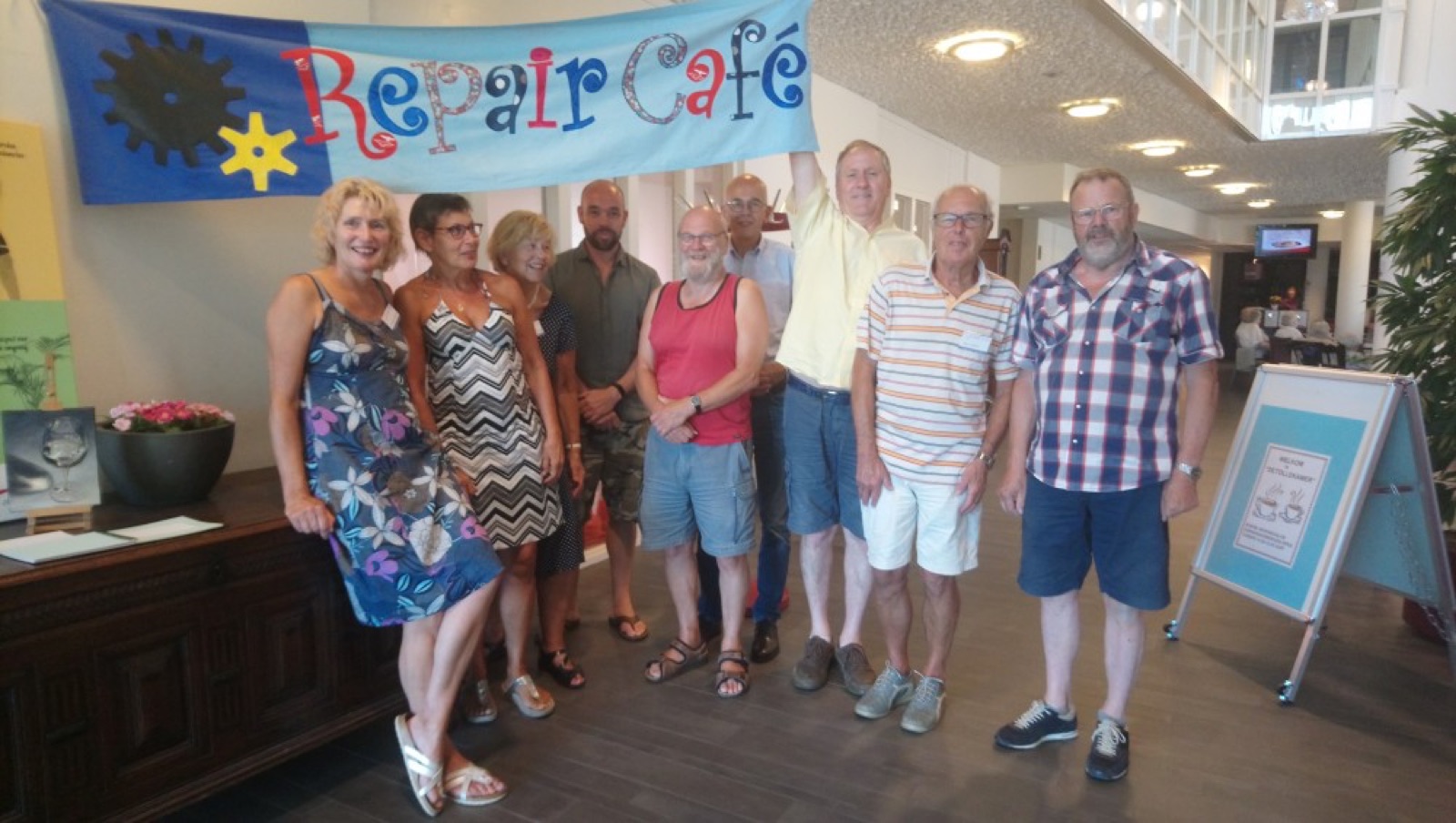 De vrijwilligers van het Repair Café